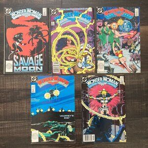 Wonder Woman Comics Lot #19 #31 #33 #34 #35 DC 1988-1989